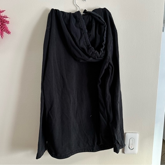 Nike Long Sleeve Hooded Black Shirt Size M - Picture 3 of 3